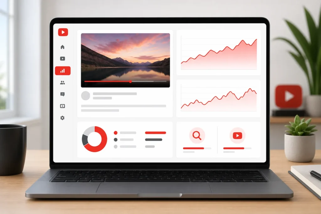 How can you check CTR by traffic source and video in YouTube Studio?