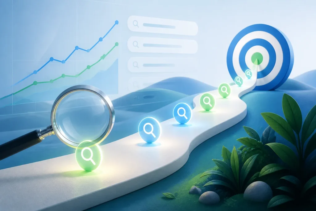 How can you choose and place target keywords without making a title or description sound unnatural?