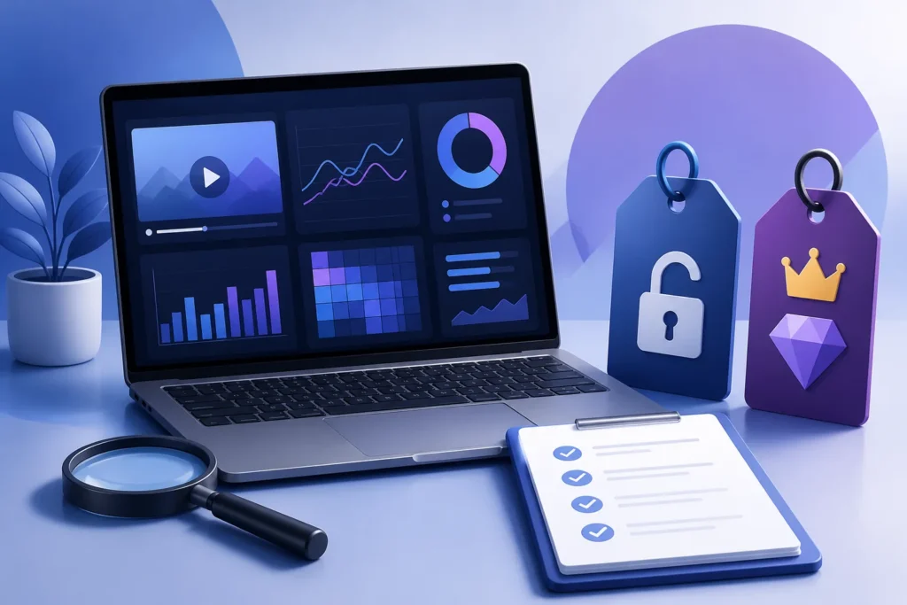 How much do YouTube channel audits cost, and what is typically included at each price point?