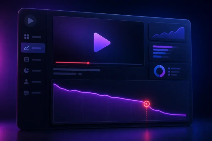 What does audience retention measure on YouTube, and how does it differ from average view duration?