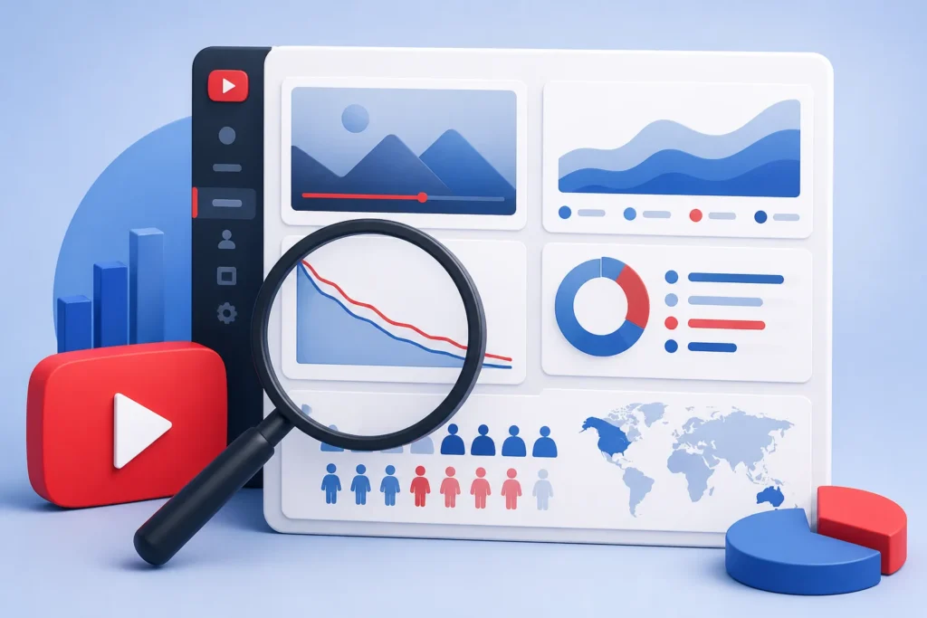 What should a YouTube channel audit include?