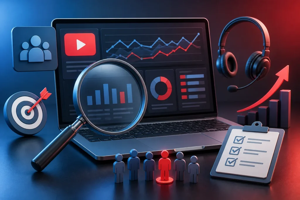 Which features, reporting, and customer-support details should you compare when evaluating YouTube growth services?